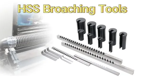 HSS HSS-Co Serration Broaching Tools Coating Keyway Broaching Tools Round Broach Spline Broaching Tool
